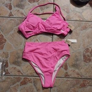 NWT Victoria's Secret Pink Bikini, Size Medium, Radiant Rose